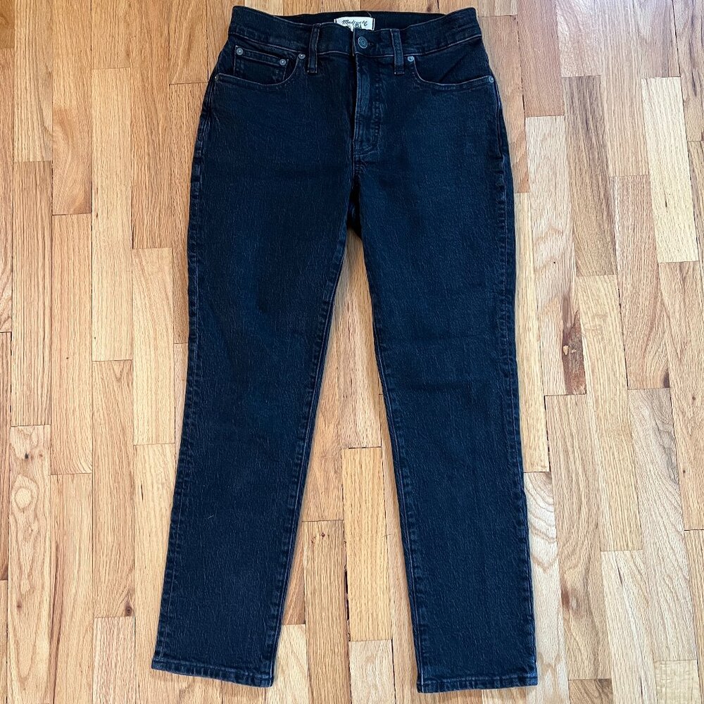Madewell Women's Black Perfect Vintage Mid-Rise Vintage Denim Jean Size 27